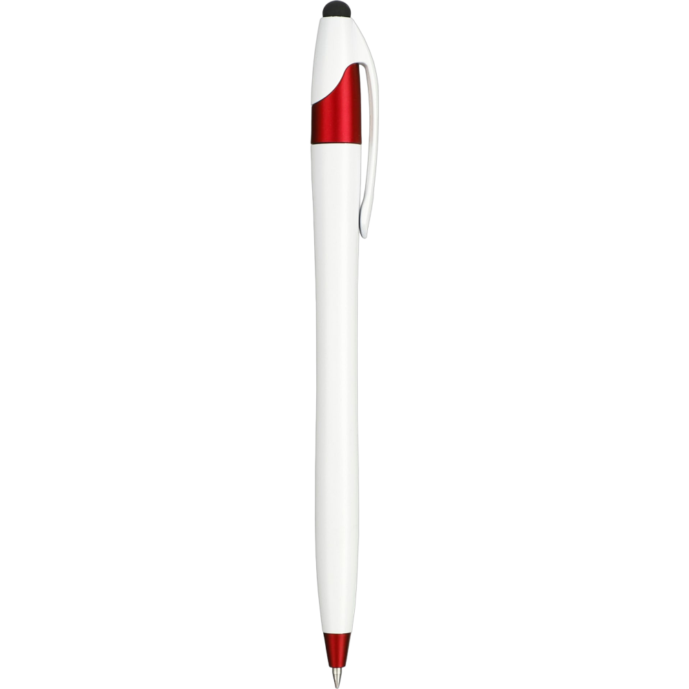 cougargelstyluspen.color.white_w_red_trim - cougargelstyluspen_white_w_red_trim