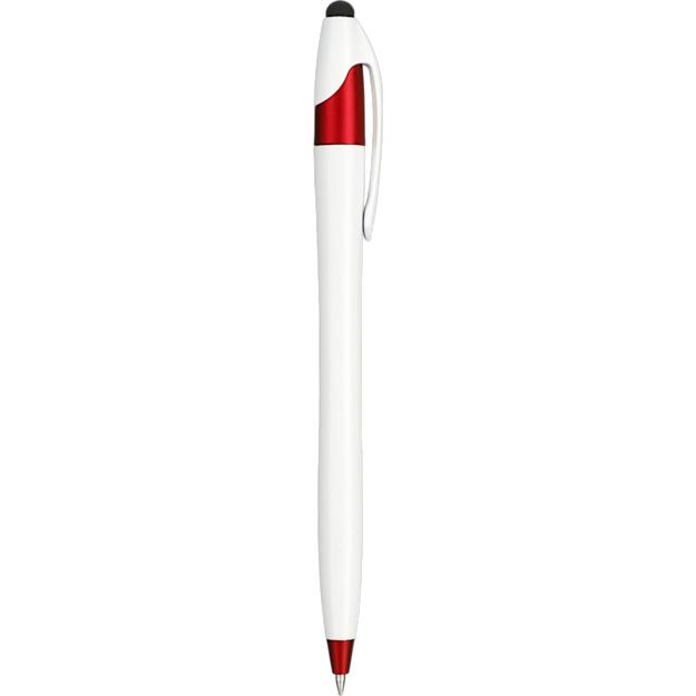 cougargelstyluspen.color.white_w_red_trim - cougargelstyluspen_white_w_red_trim