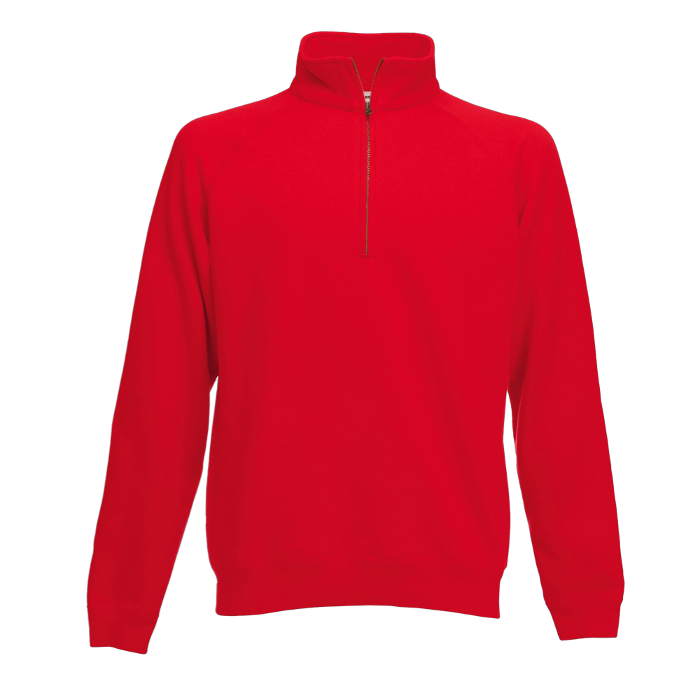 Fruit of the Loom Premium Zip up Sweat ICON red