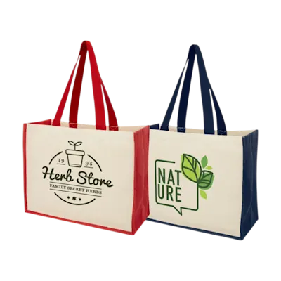 Borsa da shopping in tela e juta Varai 320 g/m²