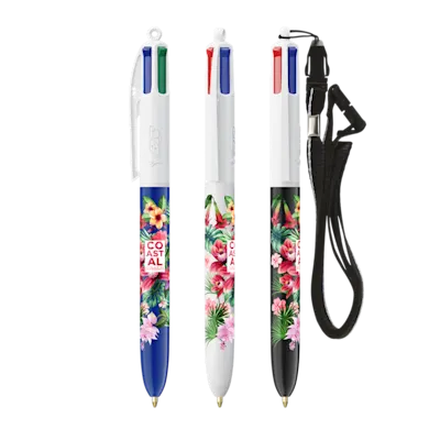 Penna a sfera BIC 4 colori con laccetto