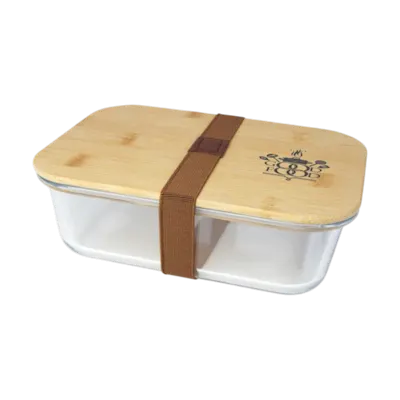 Seasons Roby Glass Lunch Box with Bamboo Lid