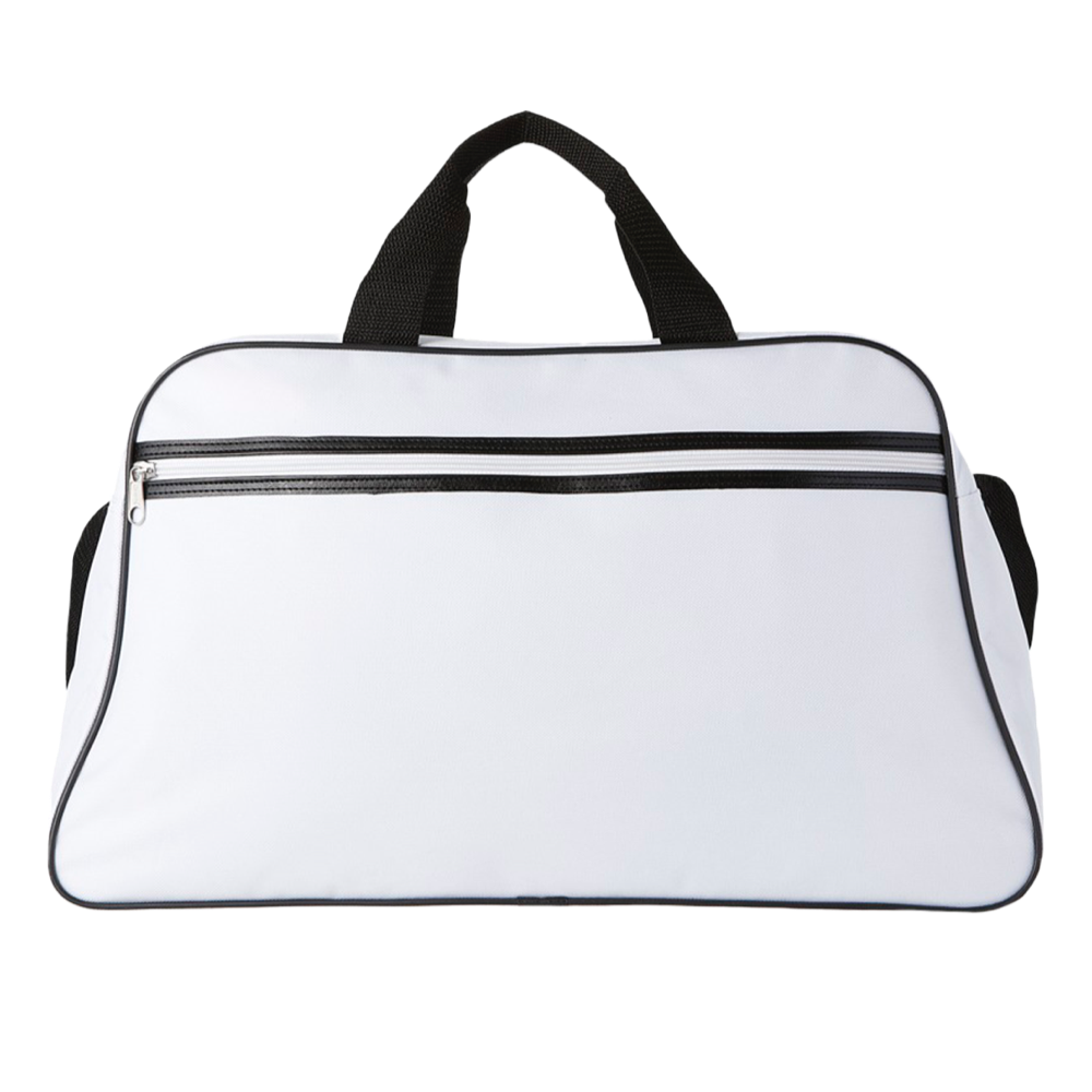San Jose 2-stripe sports duffel bag 30L white