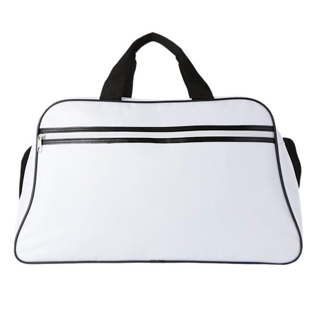 San Jose 2-stripe sports duffel bag 30L white