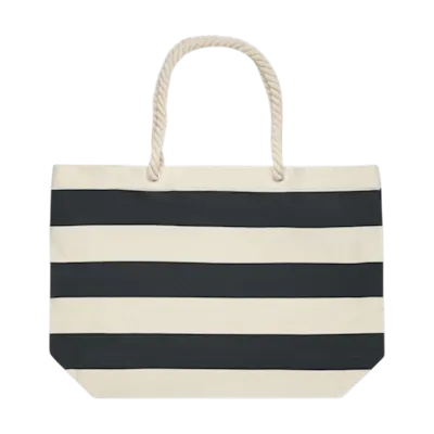 Stripe Cotton Beach Bag