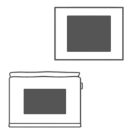 110 x 85 mm - Flap | 110 x 65 mm - Front