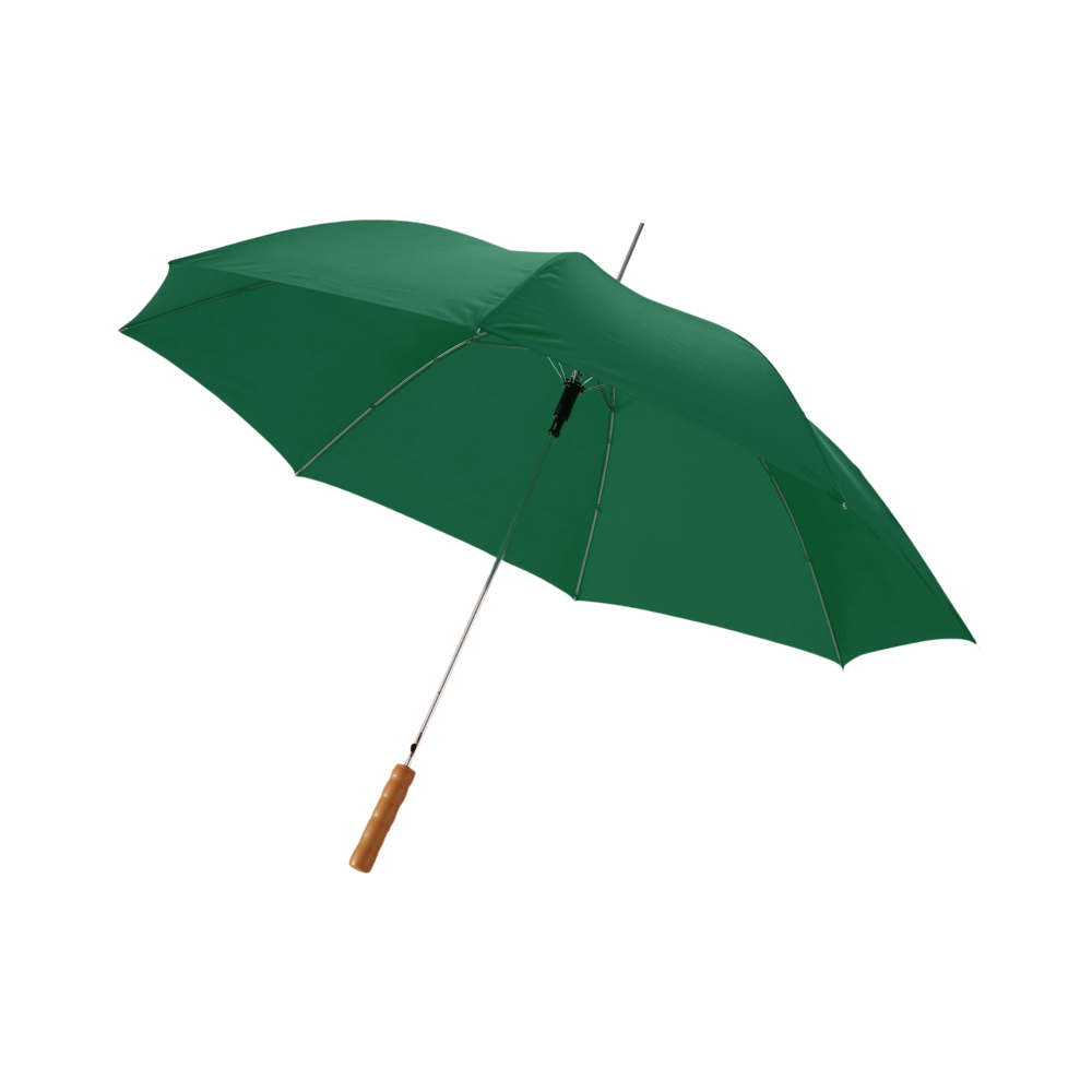 Lisa 23- auto open umbrella with wooden handle green