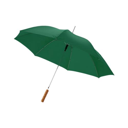 Lisa 23- auto open umbrella with wooden handle green