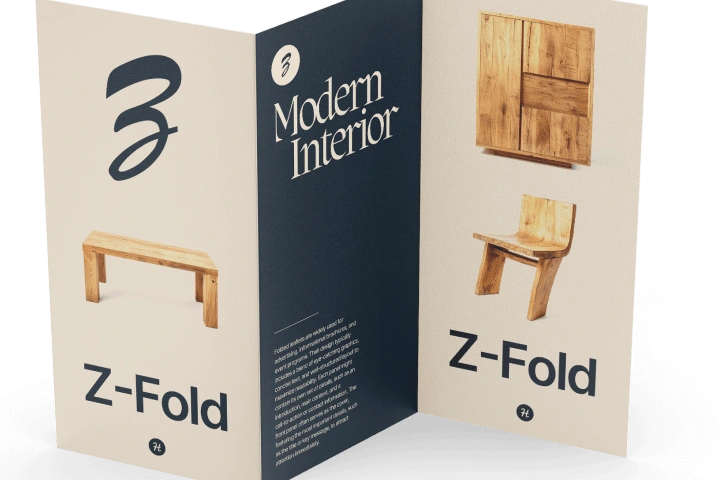 HP20 - Z-Fold Leaflets Brochures - square - transparent