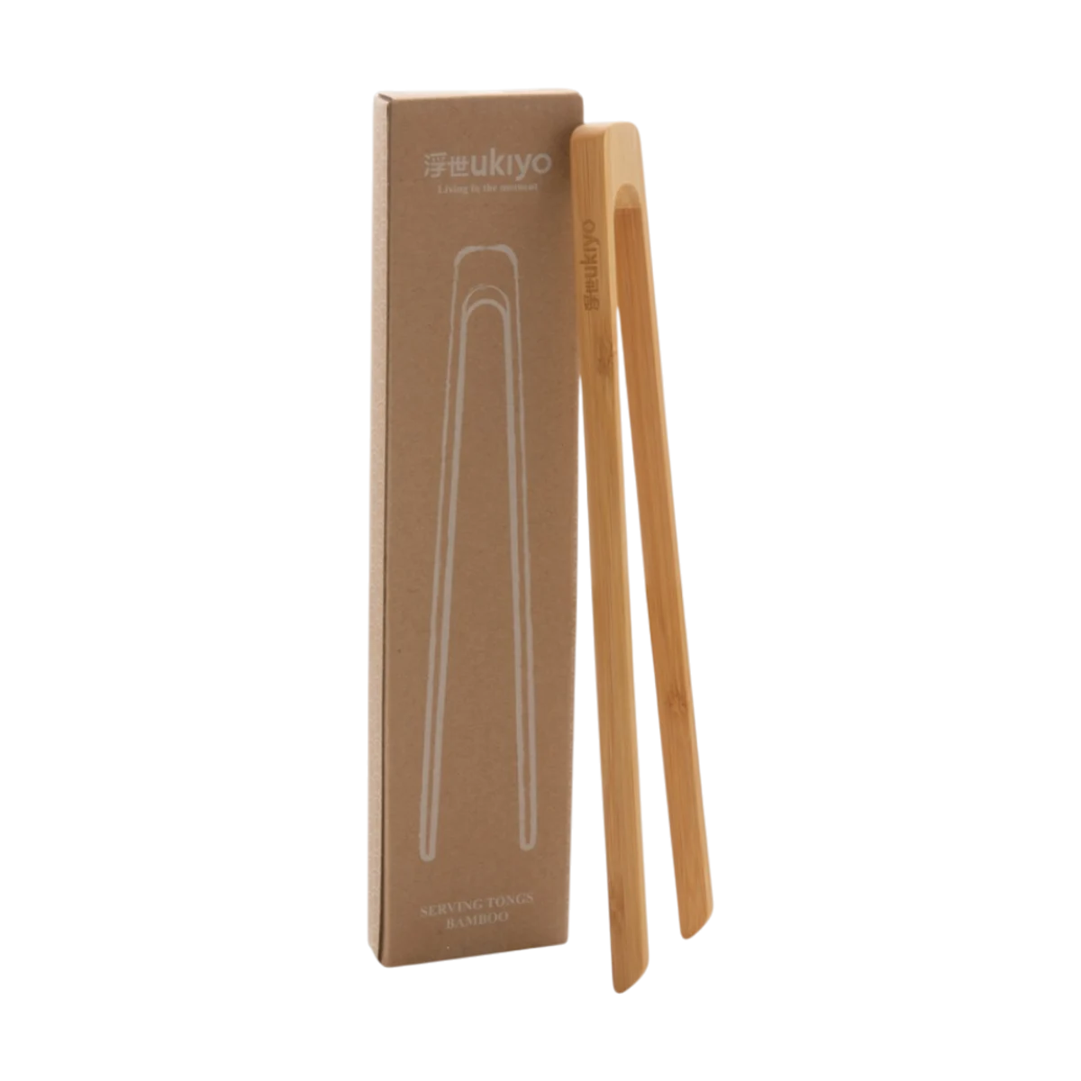 Ukiyo Bamboo Serving Tongs main image