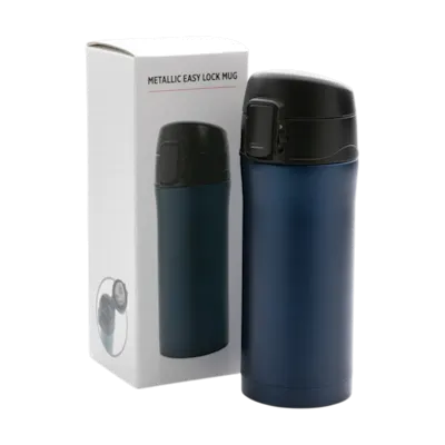 Metallic Easy Lock Vacuum Mug