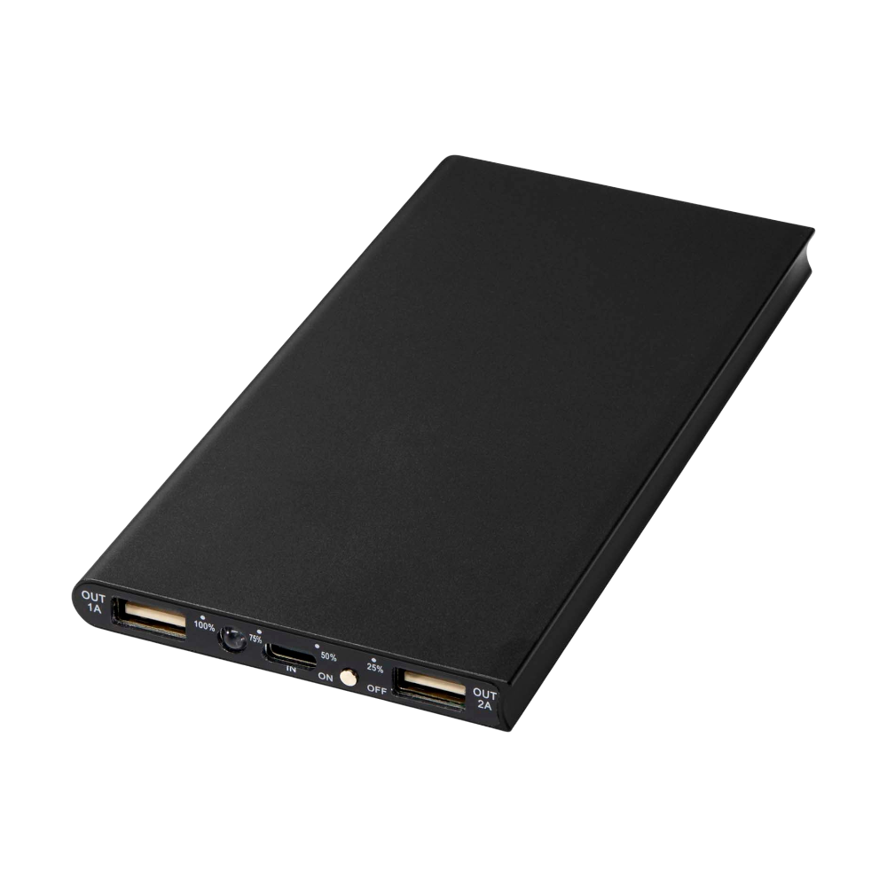Power bank en aluminium 8000 mAh | HelloPrint