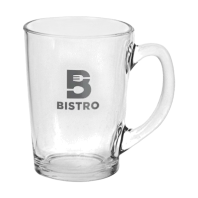 Tazza da tè in vetro rotonda