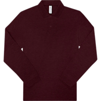 bandcmypolo210lsl5pu427u heather burgundy