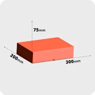 Inner dimensions: 30 x 20 x 7.5 cm