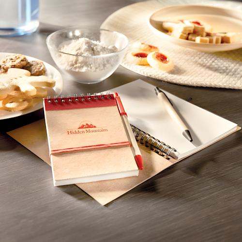 sonoraa6recyclednotepadwithpen setting2