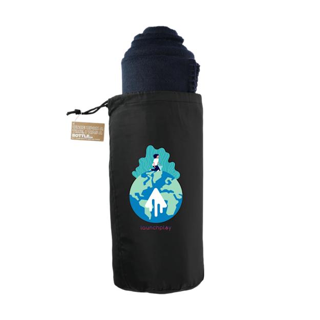 Recycled PET Fleece Blanket with Pouch
