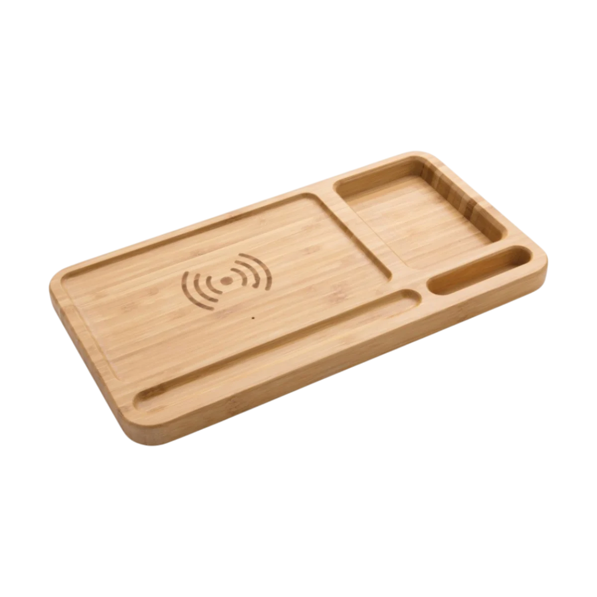 Immagine principale di Organizzatore da Scrivania in Bamboo RCS con Caricatore Wireless