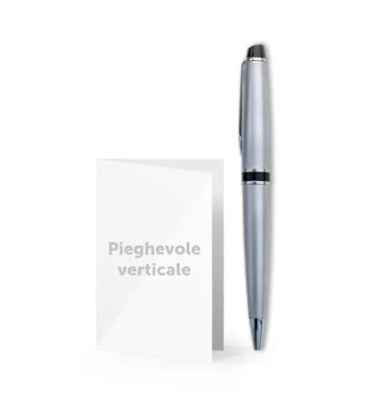 Biglietto da visita pieghevole verticale