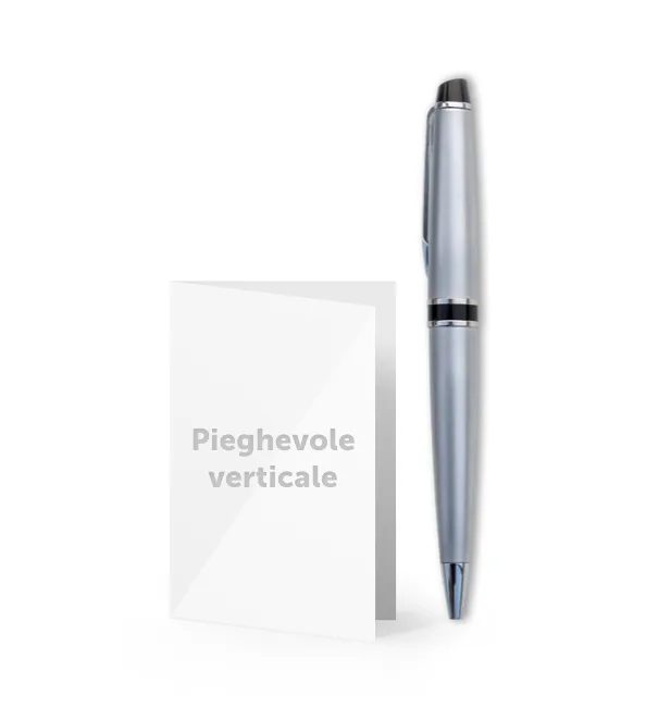 Biglietto da visita pieghevole verticale