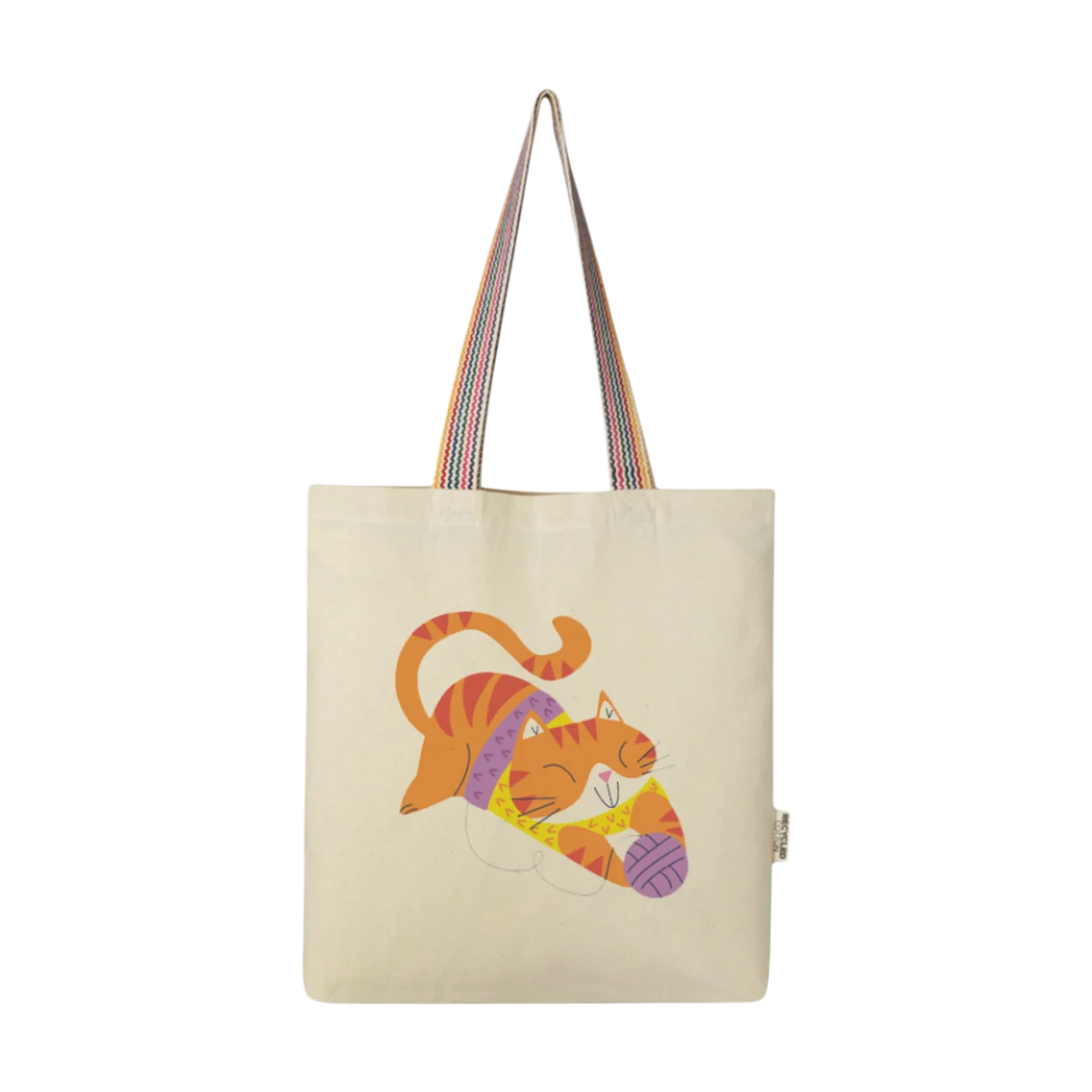 Rainbow Recycled Cotton Tote Bag main image