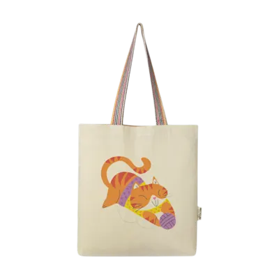 Rainbow Recycled Cotton Tote Bag