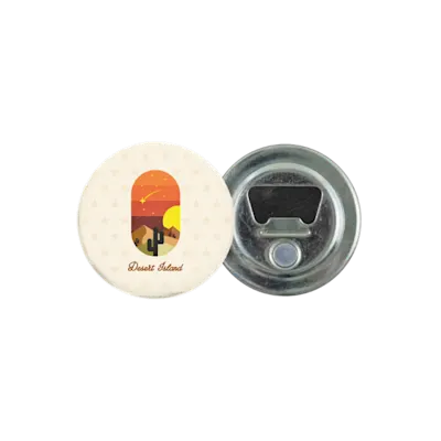 Metal Button with Bottle Opener and Magnet
