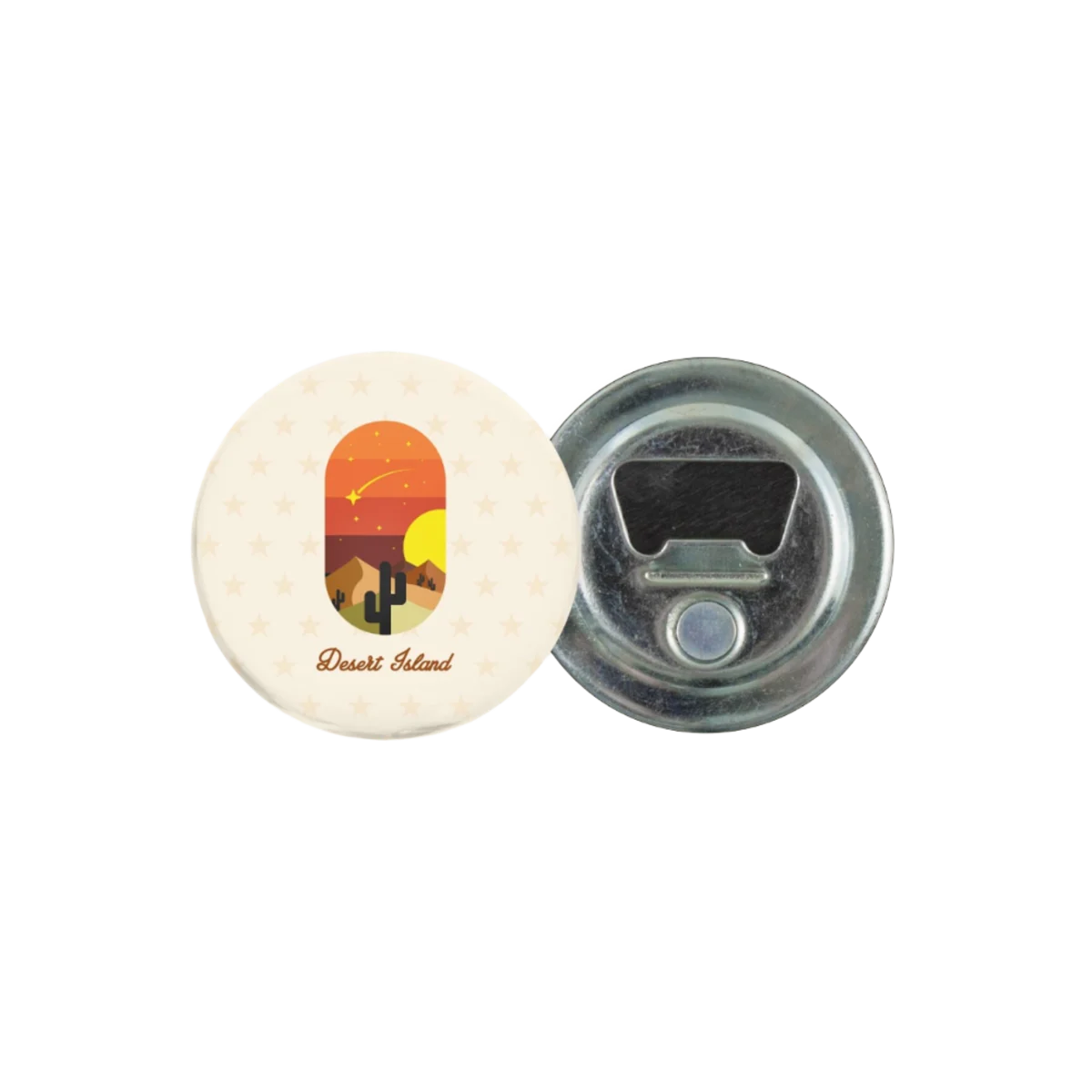Metal Button with Bottle Opener and Magnet main image