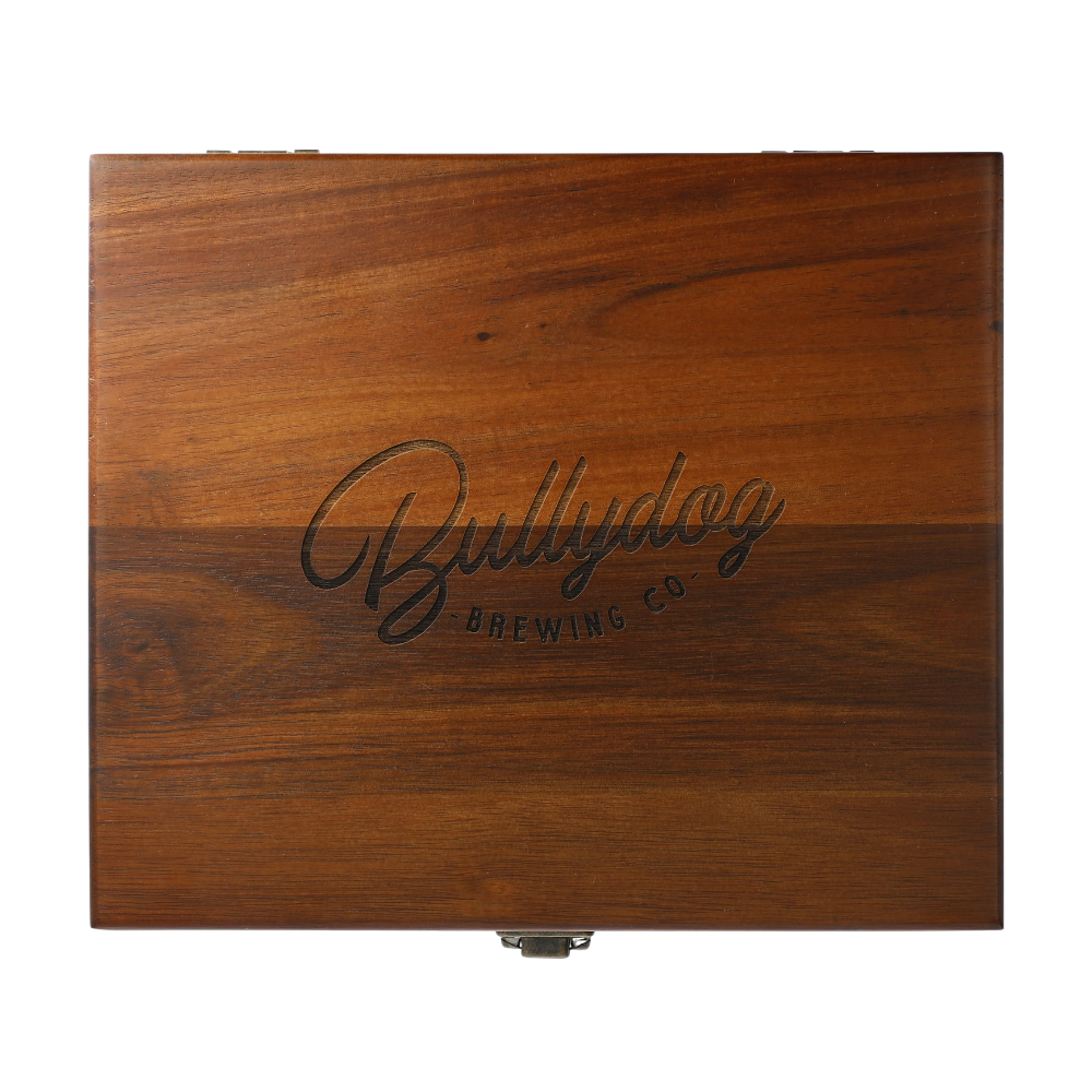Graze Wood and Metal Wine Set