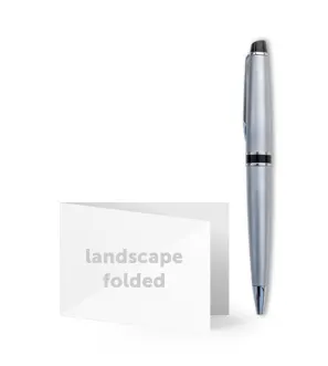 Landscape Folded Business Cards