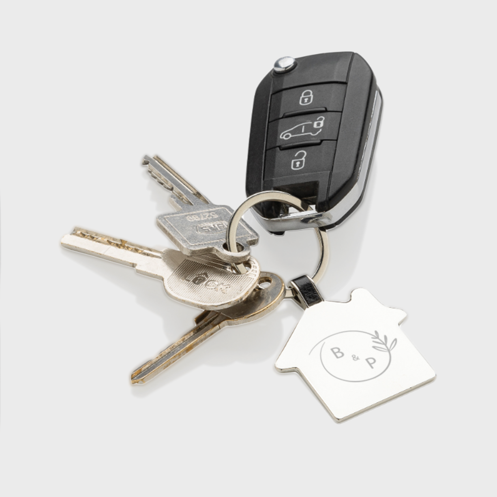 recycledzincalloyhousekeyring Setting2