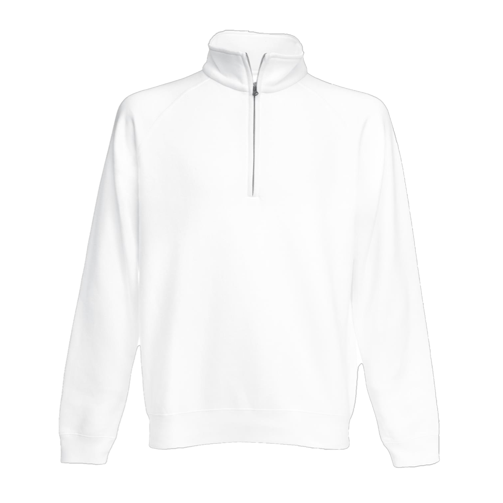 Fruit of the Loom Premium Zip up Sweat ICON white