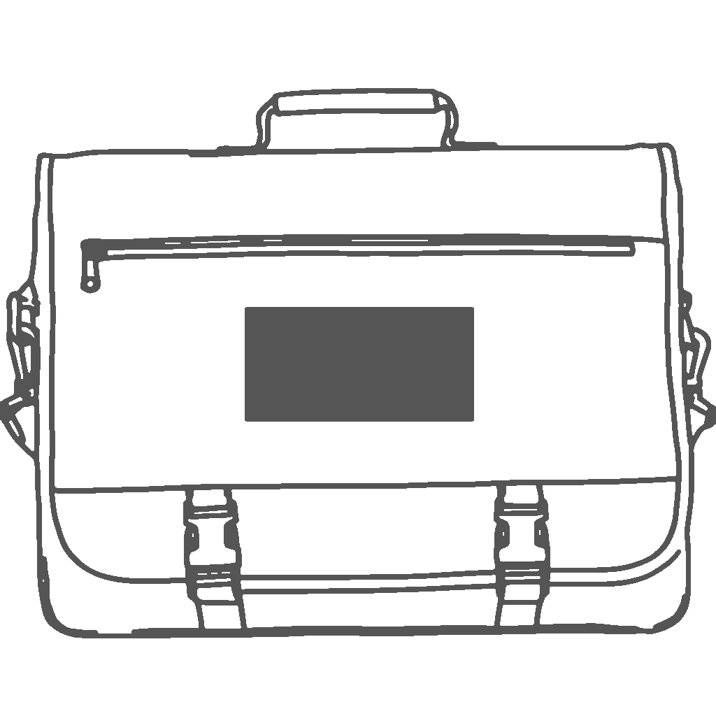 3.5H in x 7W in | Front Pocket