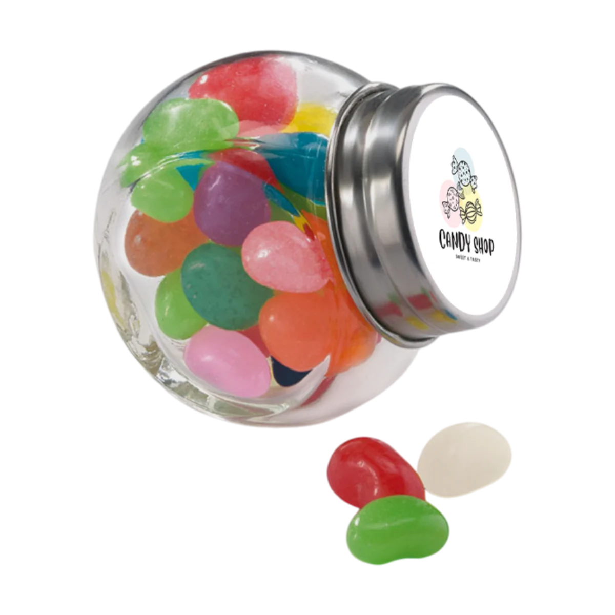 Glass jar with Colourful Sweets main image