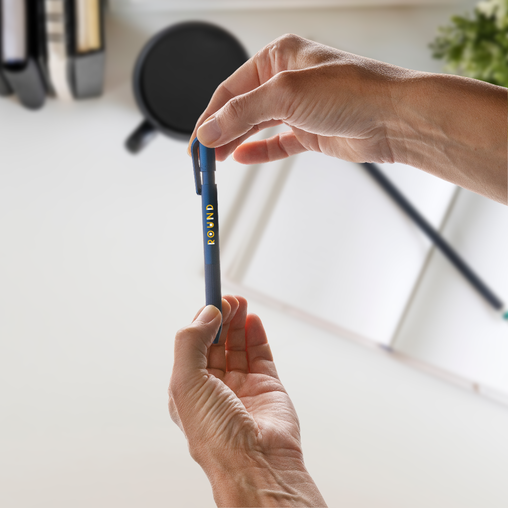 TwistLock GRS certified recycled ABS pen PDP