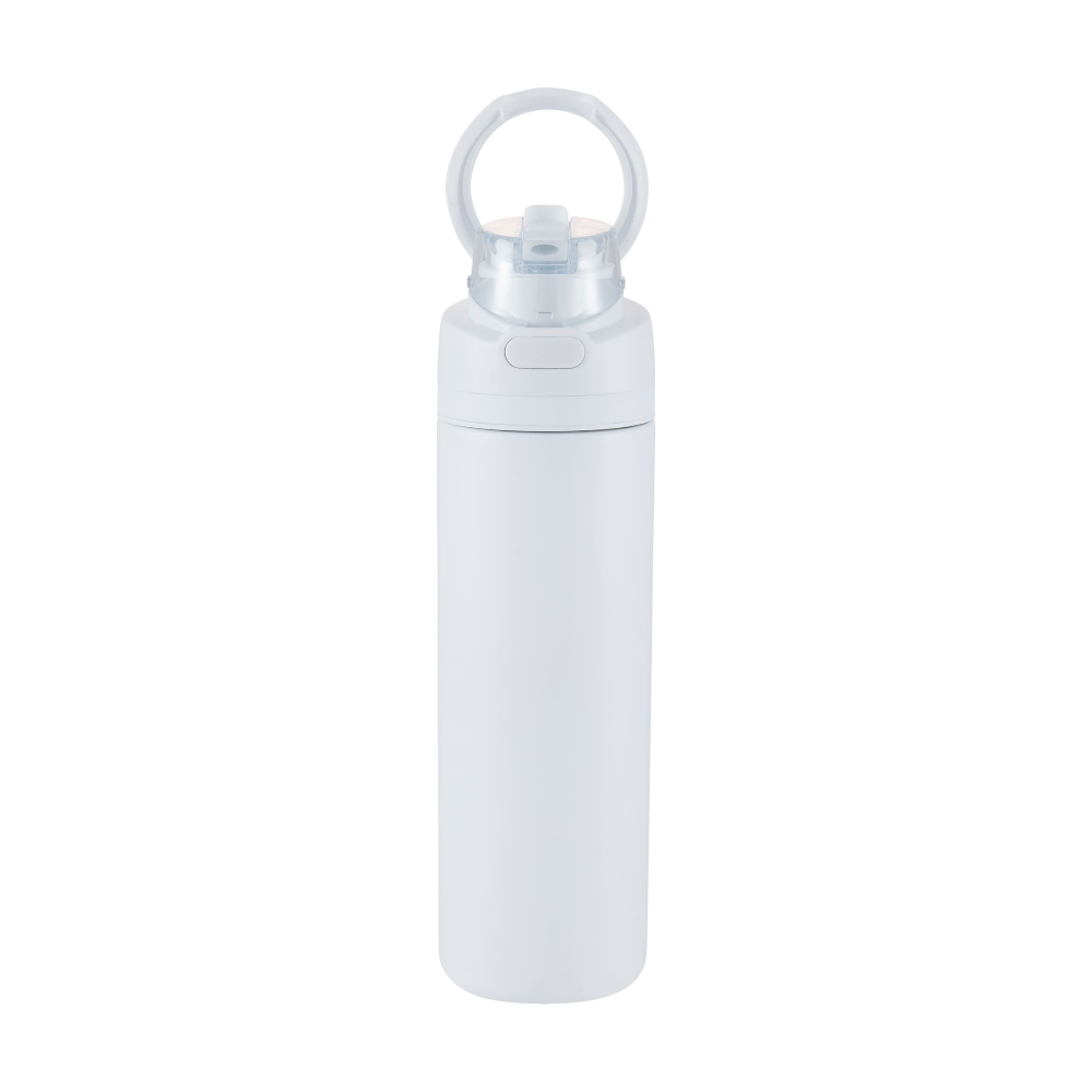 ICON - elvin28ozrecycledstainlessflipstrawbottle white