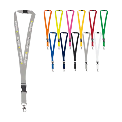 Lanyard in Poliestere con Fibia e Gancio