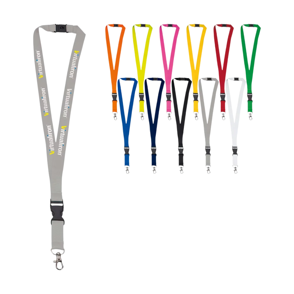 PDP - polyesterlanyard20mmwithbuckleandhook square #F8F8F8 background