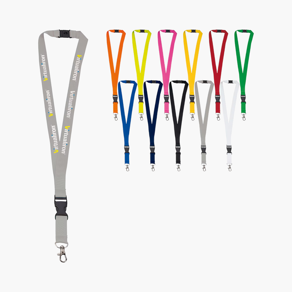 Lanyard in Poliestere con Fibia e Gancio