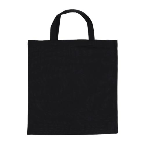 cottonbagsshorthandlespcm BLACK