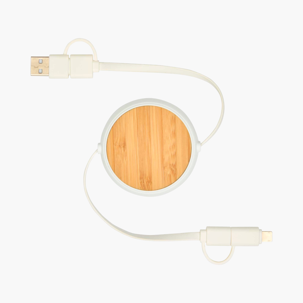 PDP - chechia5in1recycledplastic100cmretractabledatasyncand45wfastchargecable square #F8F8F8 background