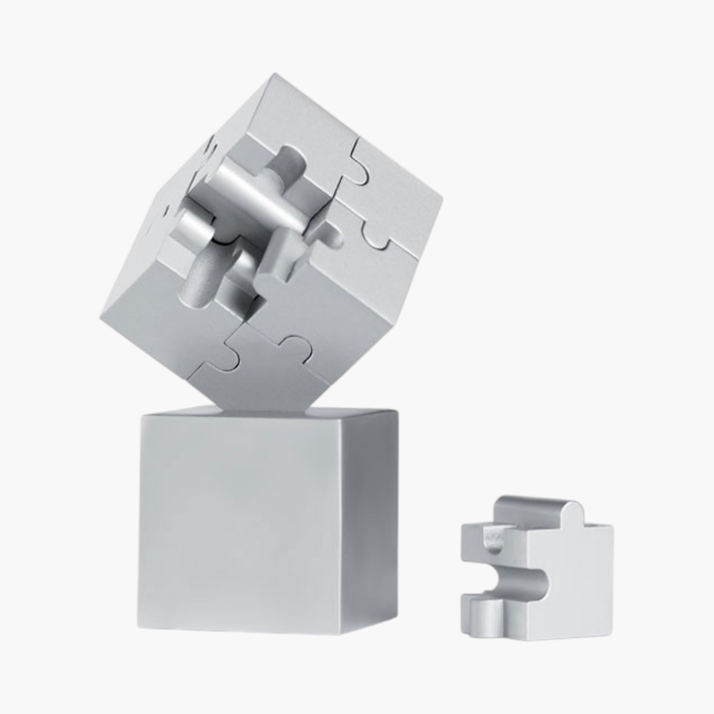 PDP - kubzlemetal3dpuzzle square #F8F8F8 background
