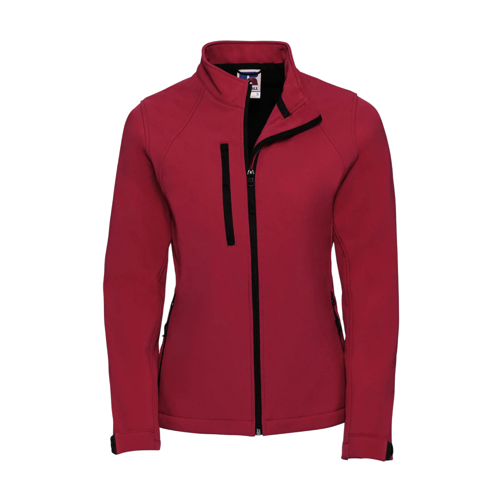 russellladiessoftshelljacket classic red