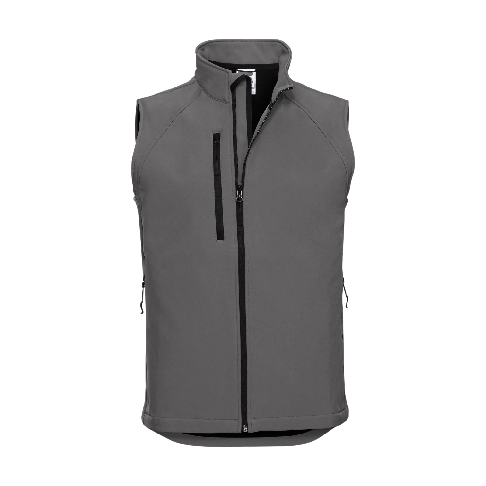ICON - russellmensoftshellgilet titanium