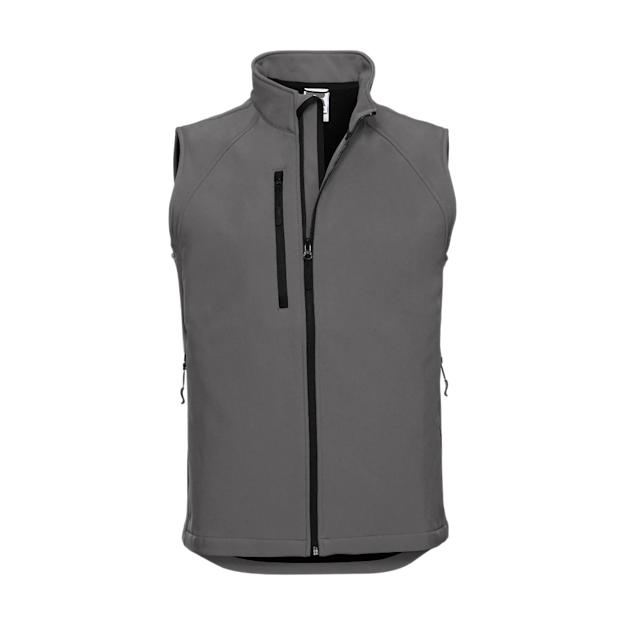 ICON - russellmensoftshellgilet titanium