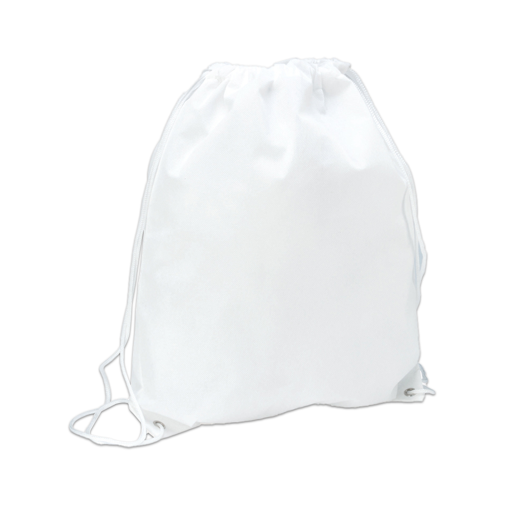 drawstring bag nonwoven color white