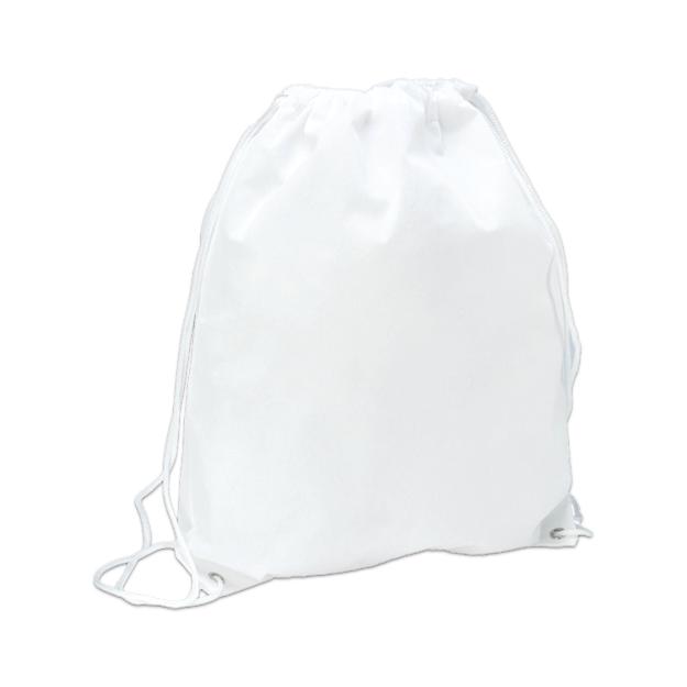 drawstring bag nonwoven color white