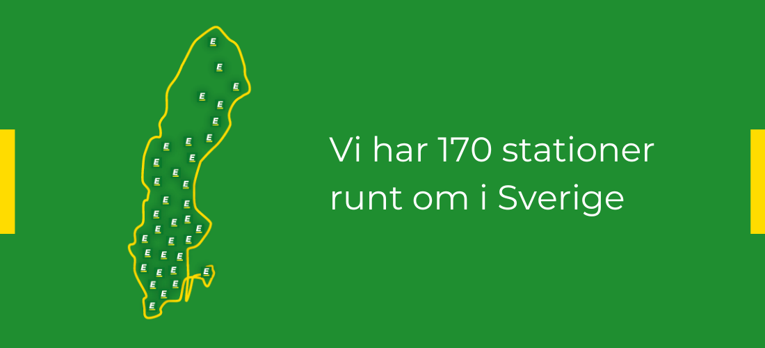 Vi finns där du är sverigekarta