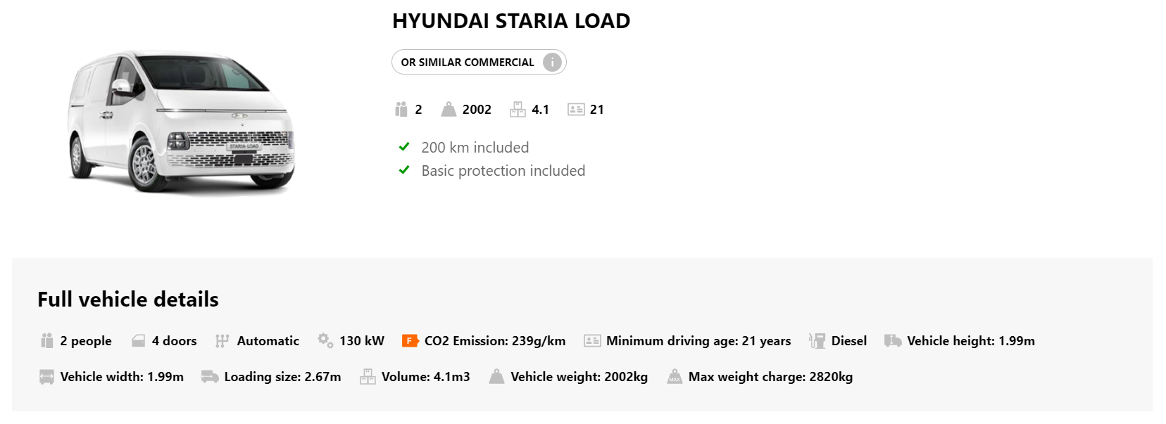 Van and Truck Hire Rent a Van or Ute Europcar