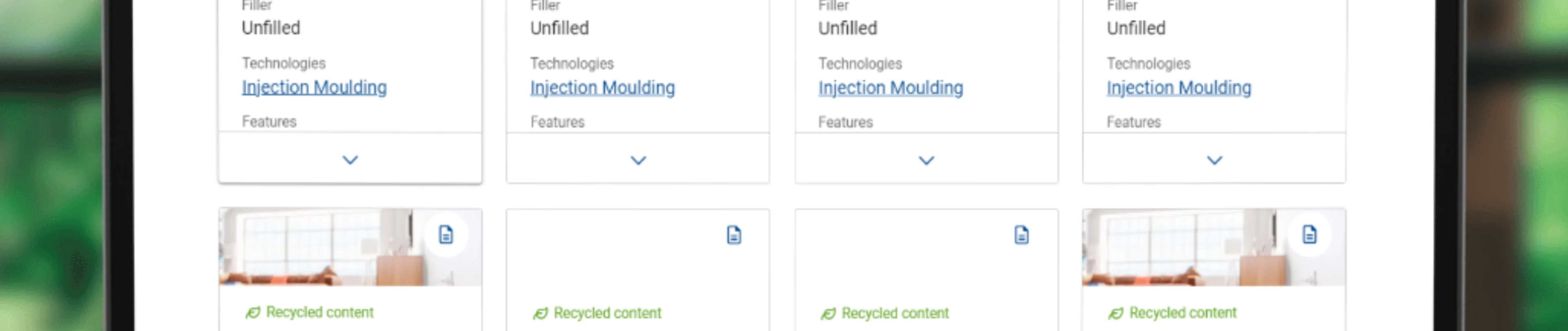 Portfolio recyklovaných produktů Portfolio recyklovaných produktů